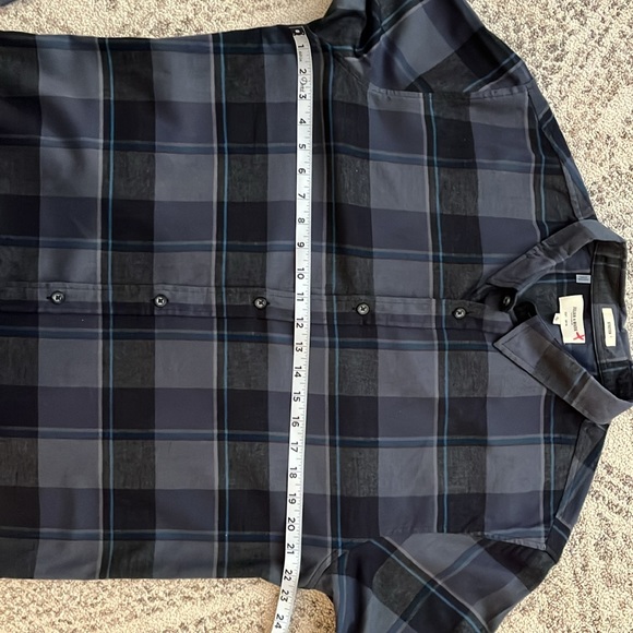 Julian and Mark Plaid Flannel Cotton Stretch Shirt - Picture 9 of 9